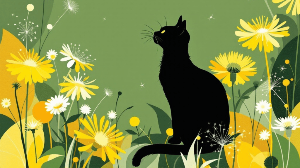 From Photo to Portrait: Creating a Whimsical Cat Painting in Nature
