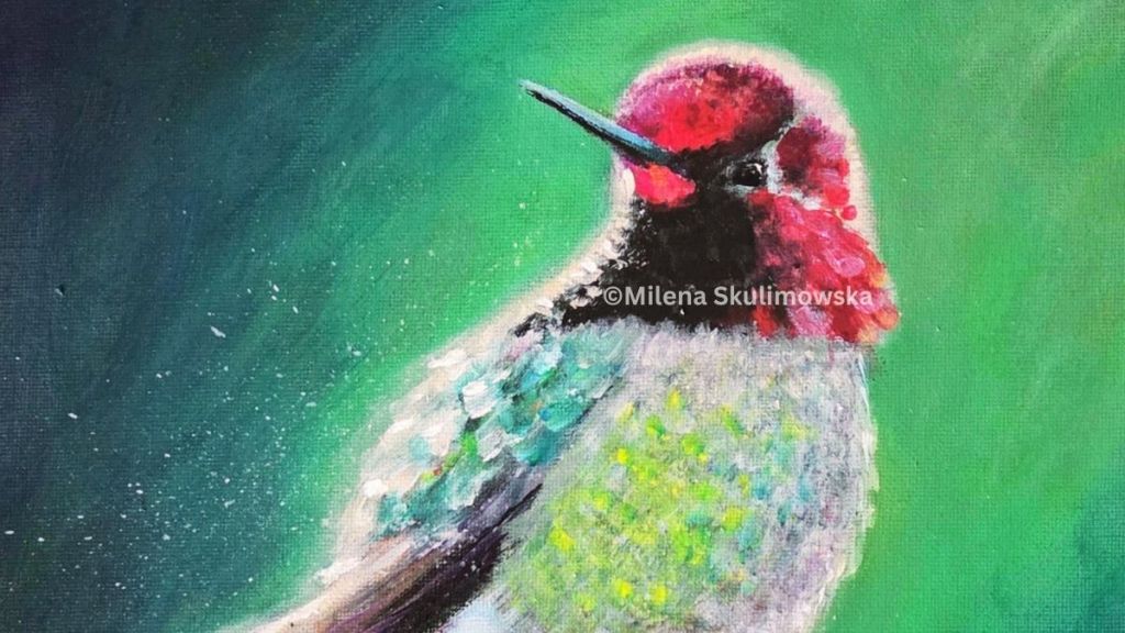 Hummingbird Colour Study: Making Colours Pop in&nbsp;Acrylic